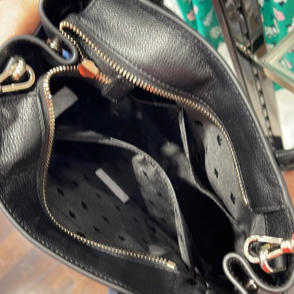 Kate Spade Lucia Medium Satchel Black - Picture 14 of 16